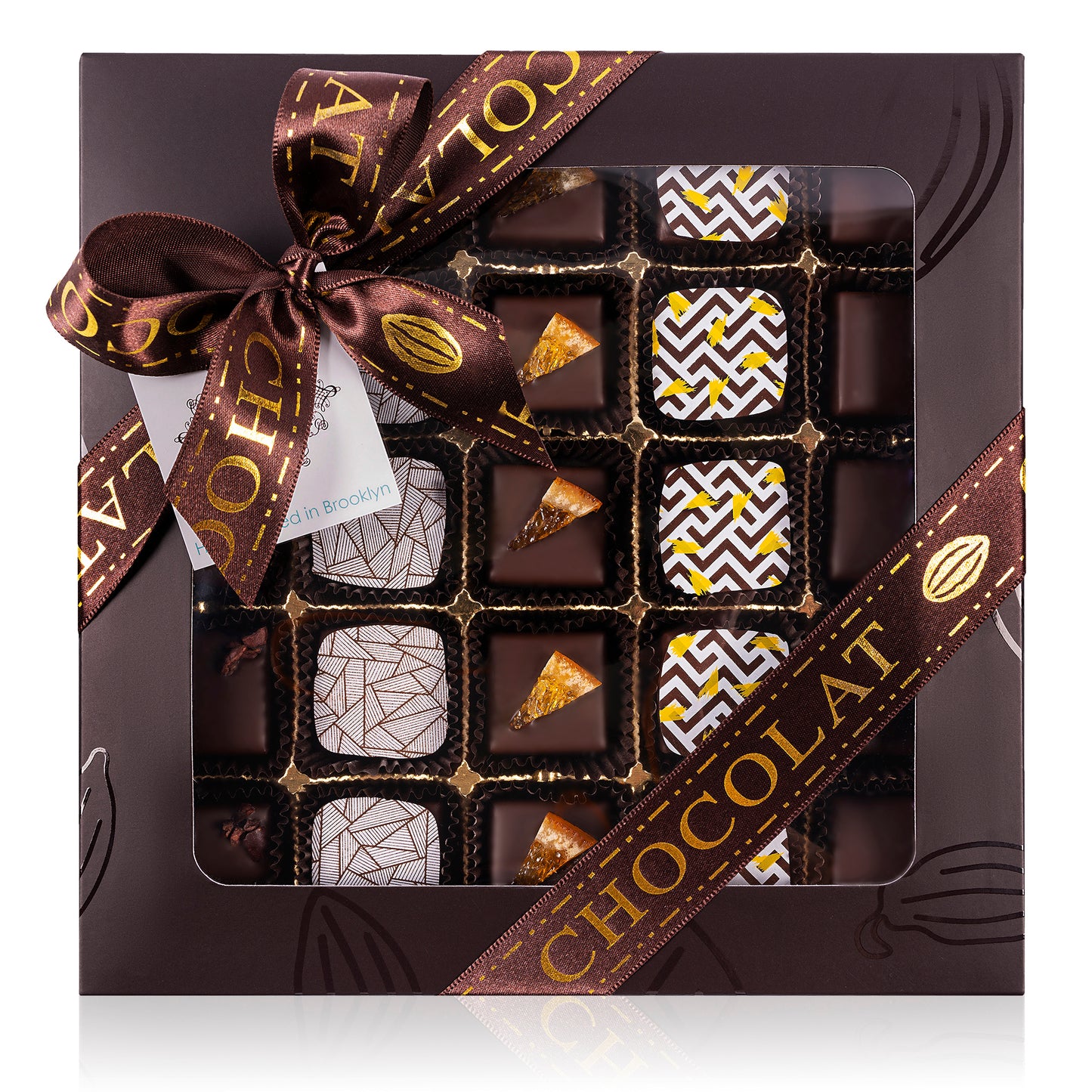 Truffle Collection Cocoa Pod Window Gift Box - 25pc