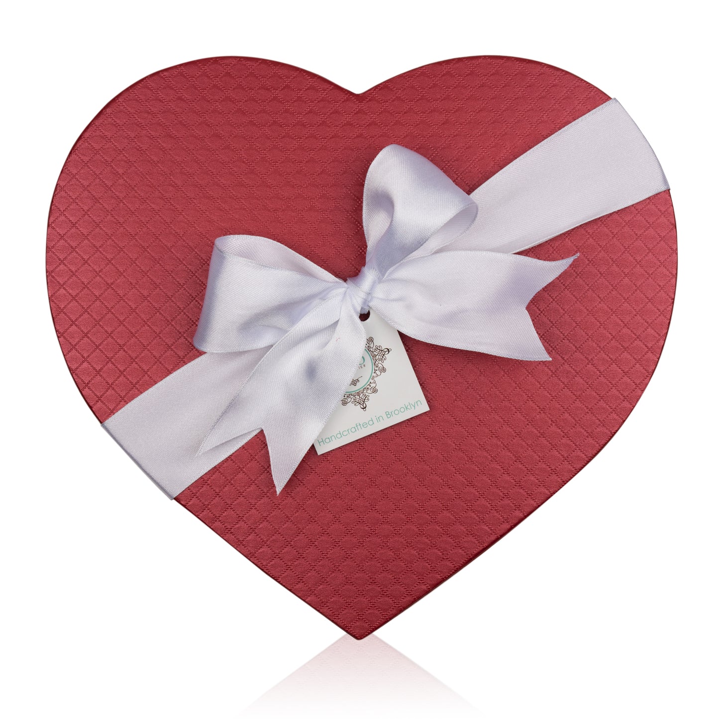 Quilted Large Heart Shaped Chocolate Gift Box - 30pcs