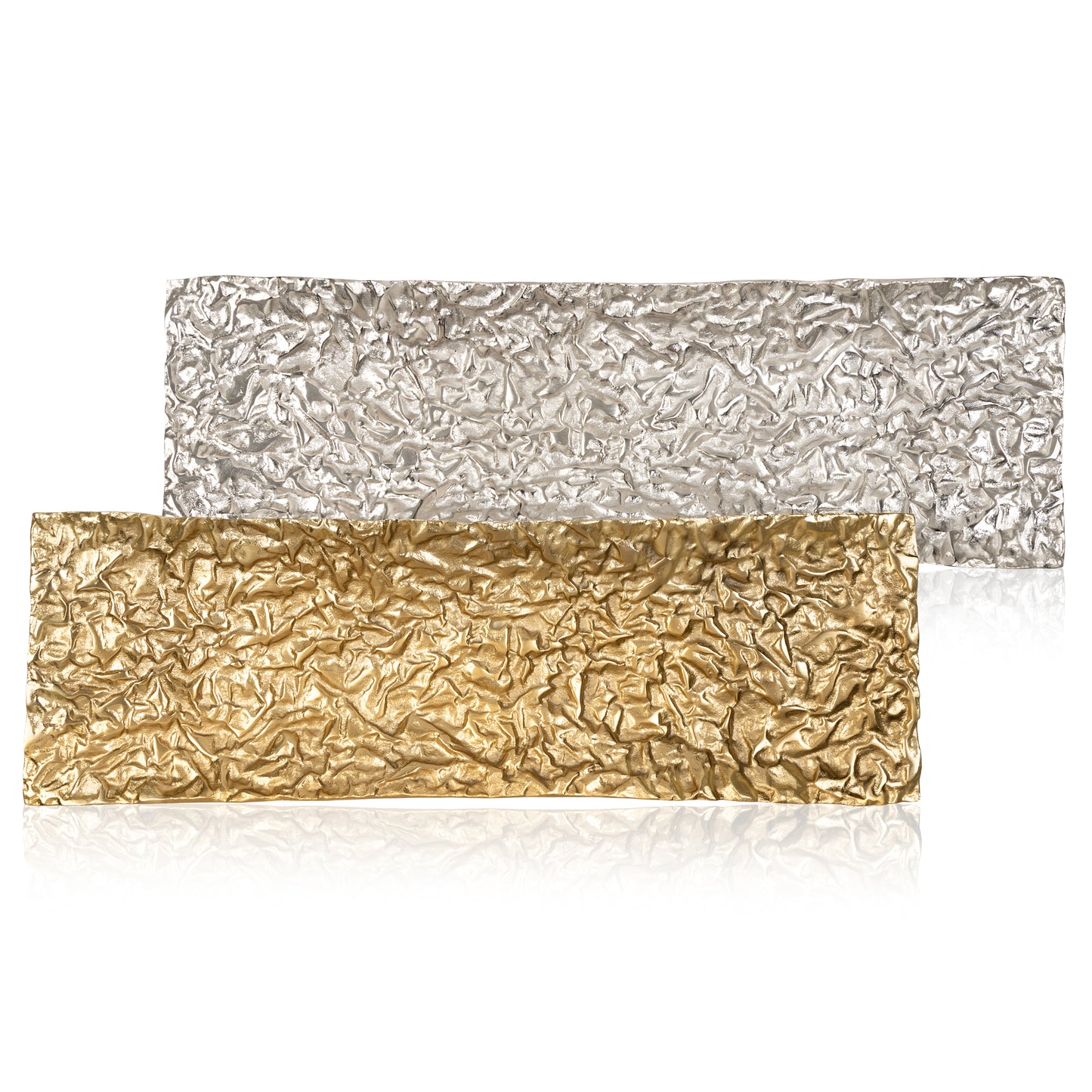 Rectangular Crinkle Serving Tray - Truffles and Mendiants • Silver or Gold