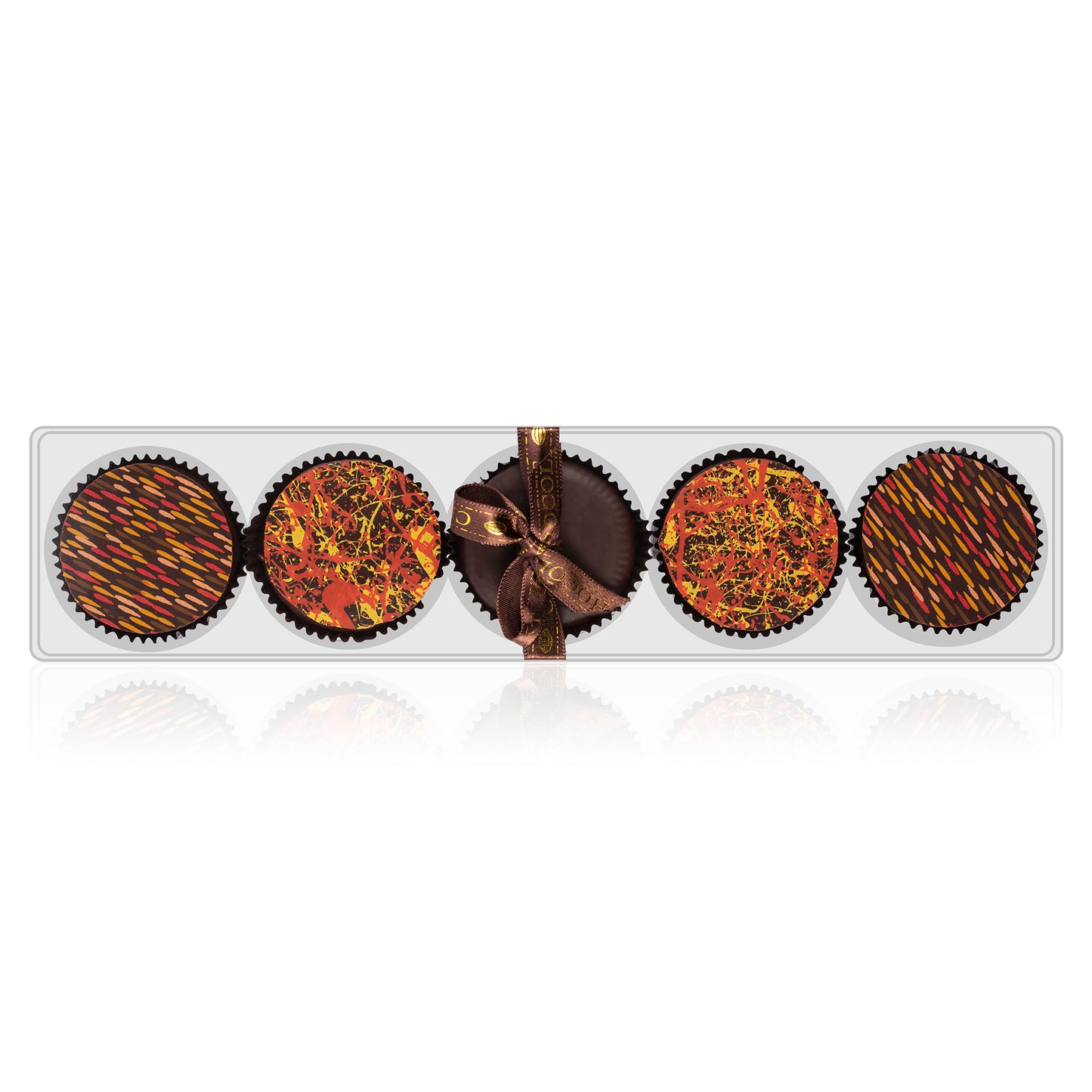 Chocolate Gift Basket - Truffles, Orange slices, Cookies, Bar, Mendiants