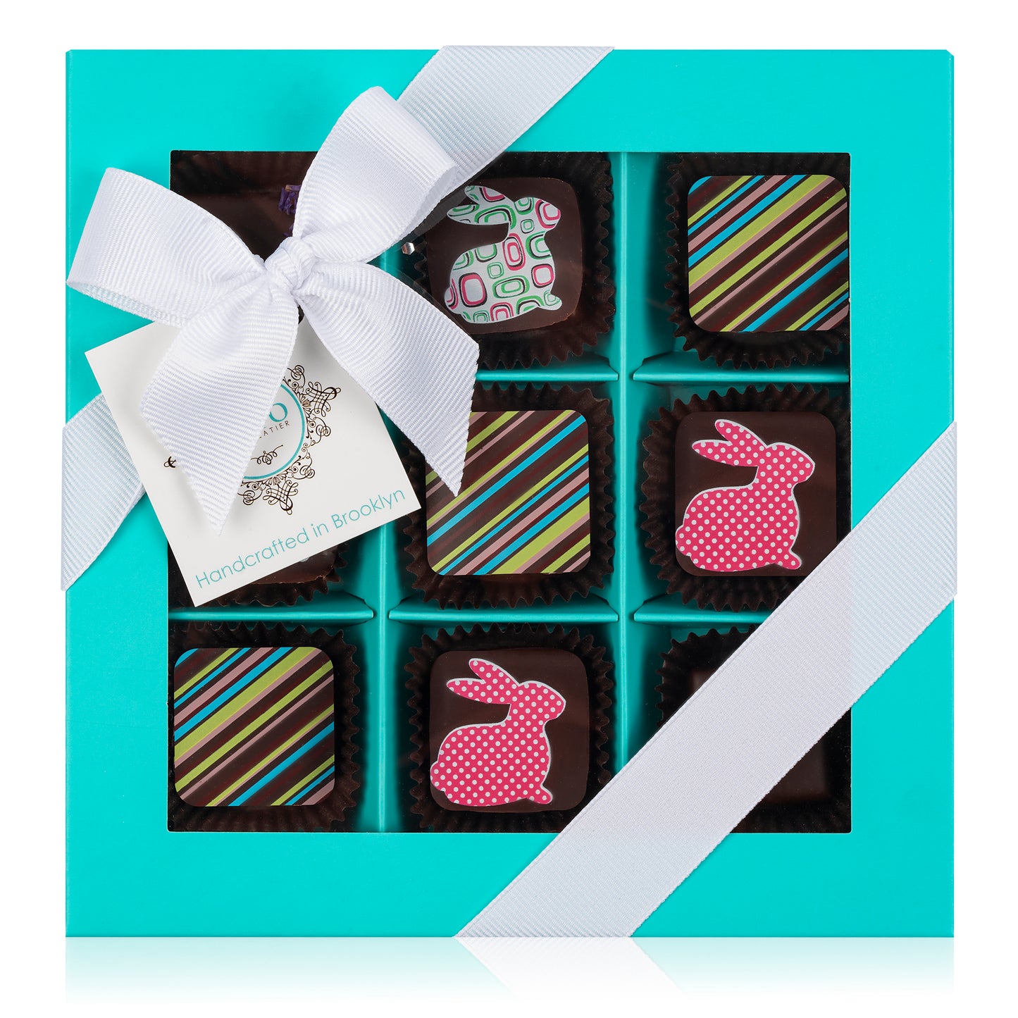 Easter Truffles Collection - Aqua Box. 9 PCS