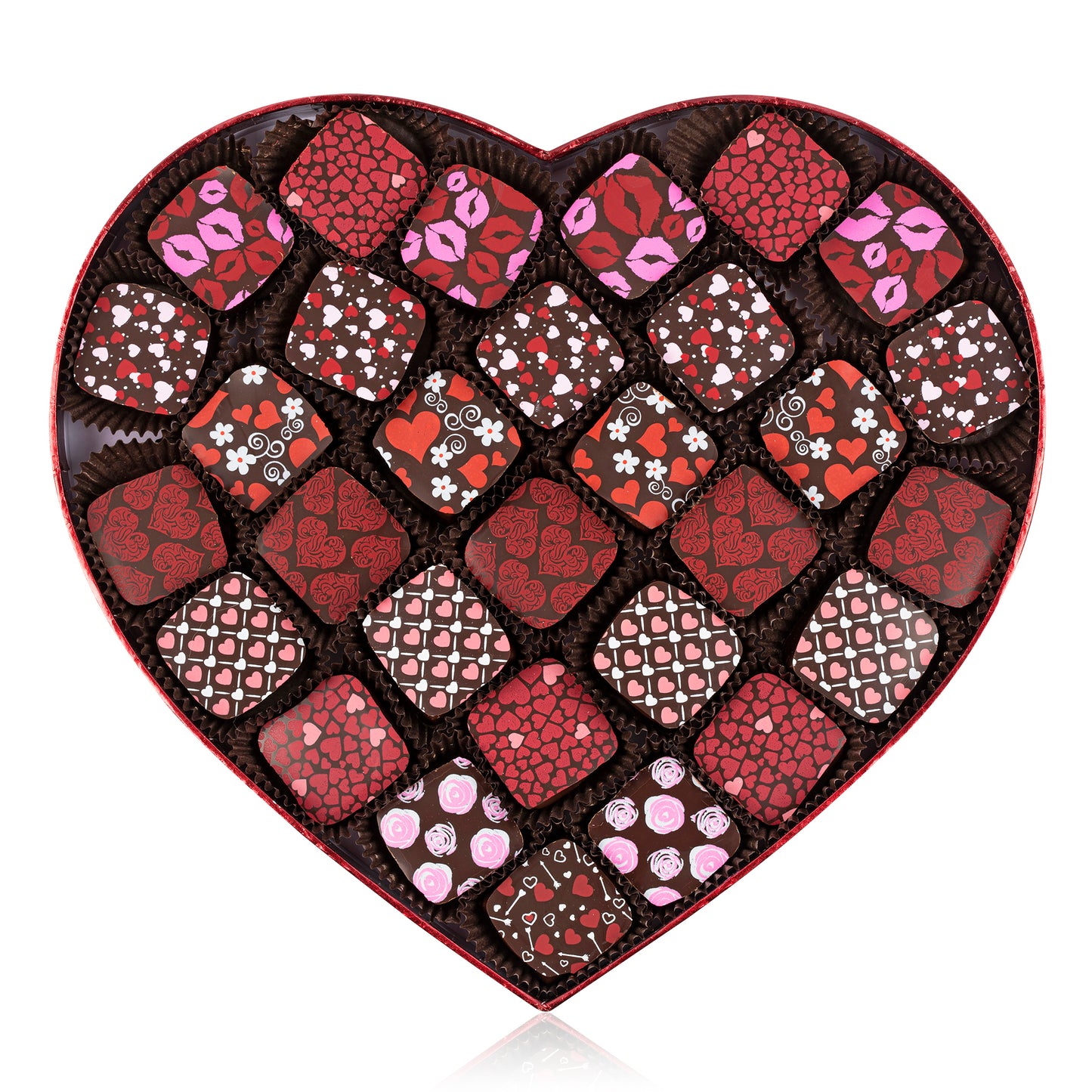 Large Heart Shaped Chocolate Gift Box - 30pcs