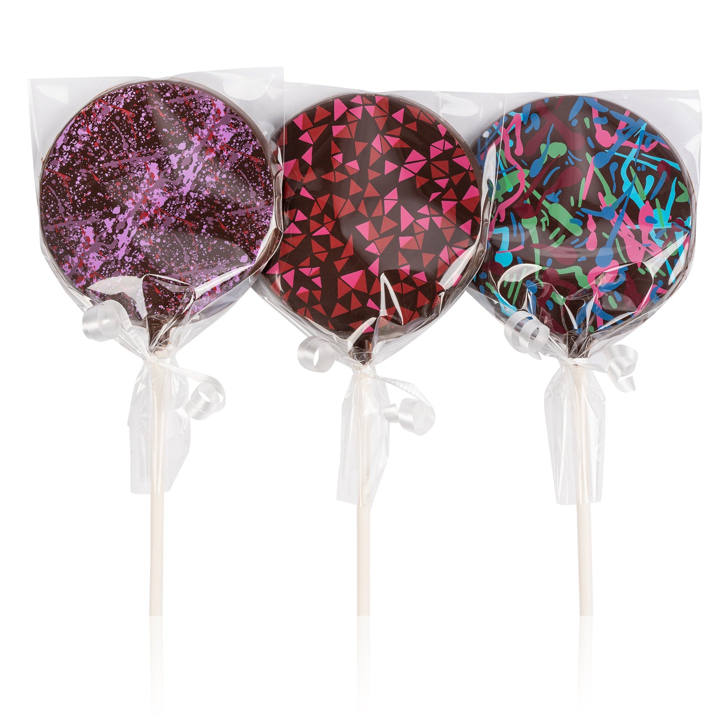 Semisweet Chocolate Lollipop - SET OF 3 - Choose Variety Inside