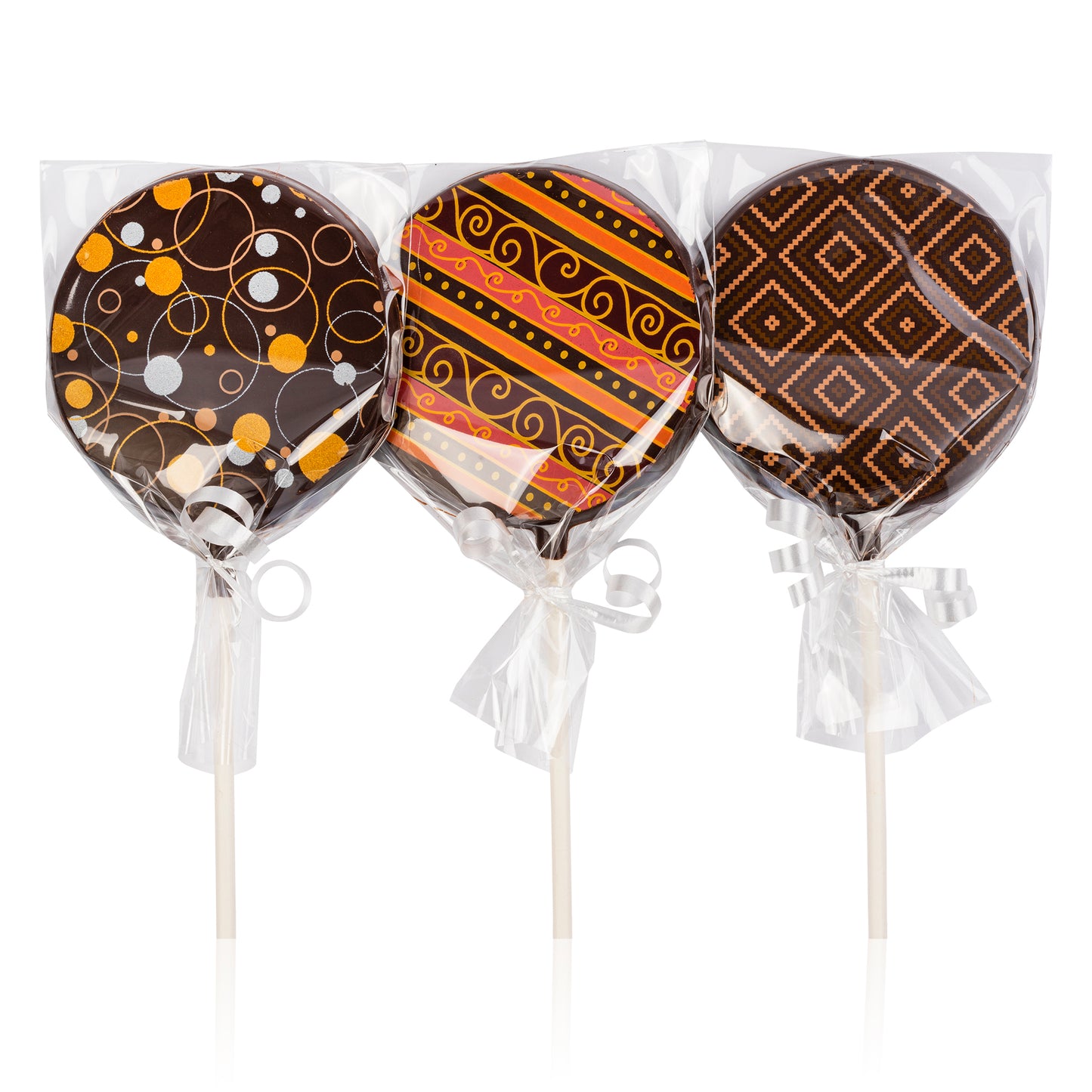 Semisweet Chocolate Lollipop - SET OF 3 - Choose Variety Inside
