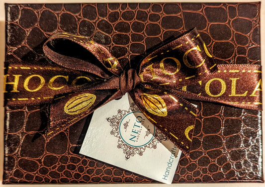 Rigid Croco Gift Box with Ribbon - 6pc of your choice