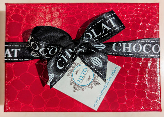 Rigid Croco Gift Box with Ribbon - 6pc of your choice