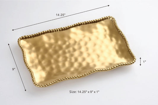 Large Rectangle Platter - Matt Gold