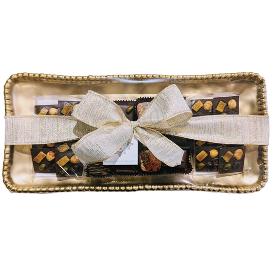 Medium Rectangle Platter - Matt Gold