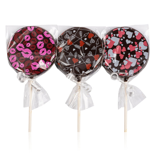 Semisweet Chocolate Lollipop - SET OF 3 - Choose Variety Inside