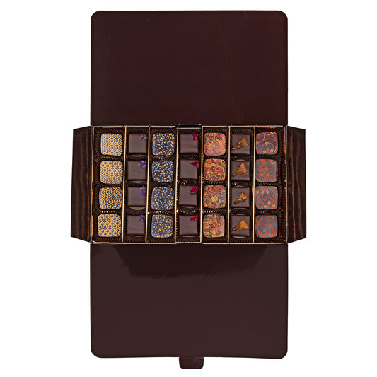 Truffle Collection Gift Box. Gold and Espresso. 28pcs