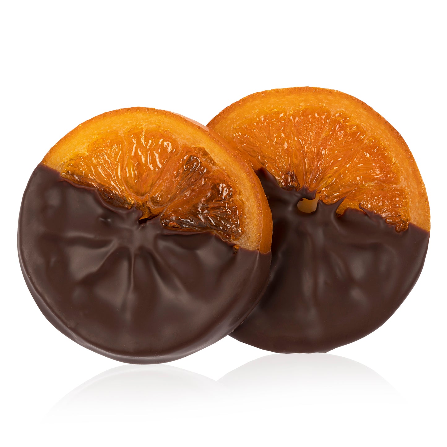 Chocolate dipped glazed orange slice - Gift box