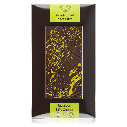 Dark chocolate large bar – Marzipan
