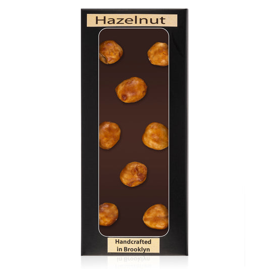 Dark chocolate mini bar – Hazelnut