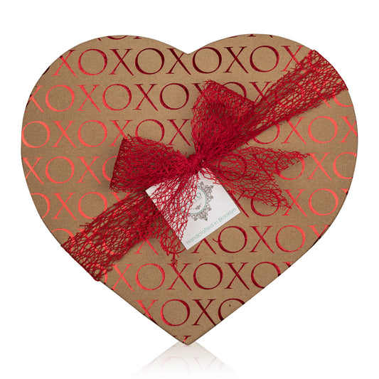 XOXO Large Heart Shaped Chocolate Gift Box - 30pcs