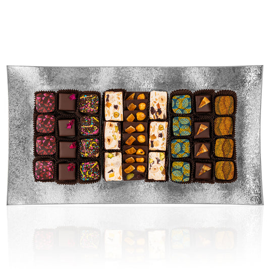 Silver Brushed Large Platter