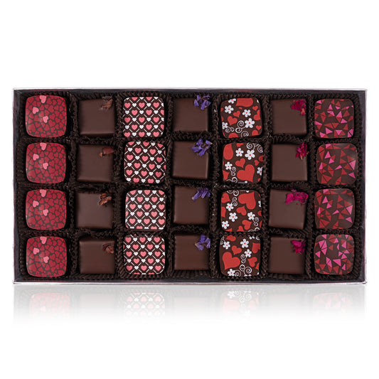 Choc Dots Pink LOVE Chocolate Gift Box - 28pcs