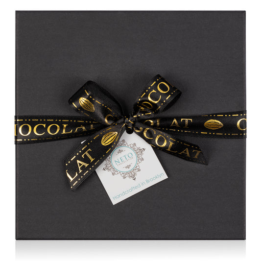 Large Chocolate Gift Basket - Truffles, Orange slices, Cookies, Mendiants, Nougats, Pate de Fruit