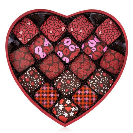 Heart Shaped Personal Chocolate Gift Box - 17pc