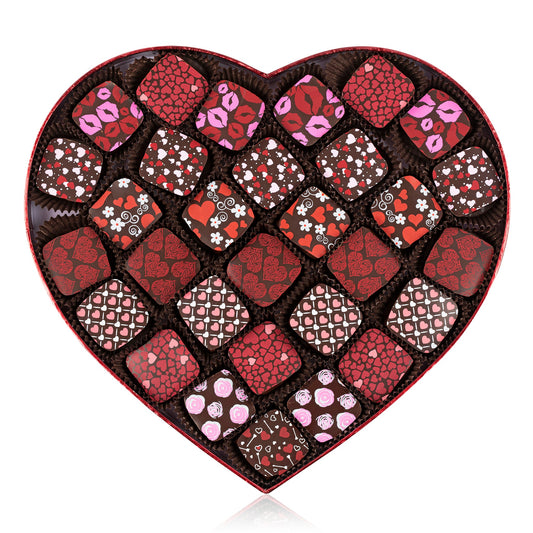 Quilted Large Heart Shaped Gift Box